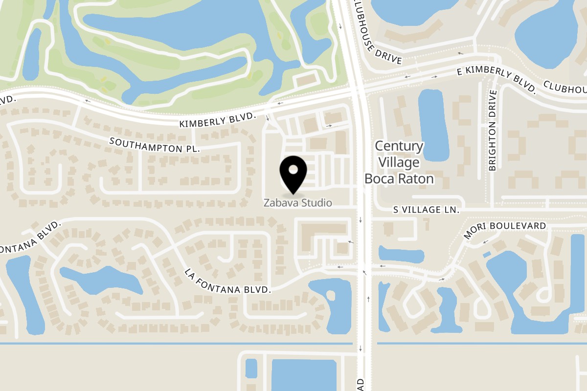 Map showing the location of Lenny's Pizza on 9070 Kimberly Blvd STE 26 in Boca Raton